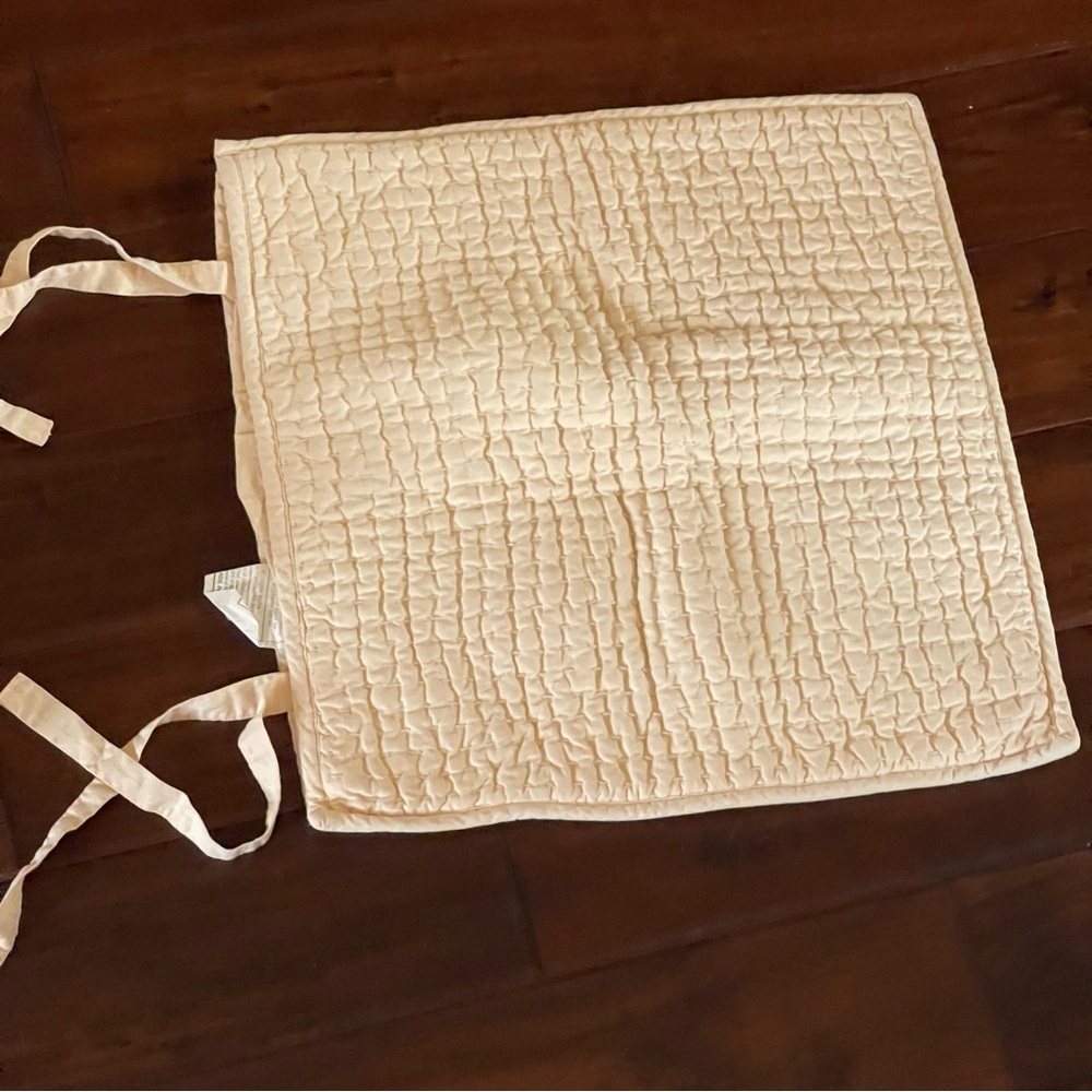 Pottery barn yellow pickstitch 18” x 18” sham